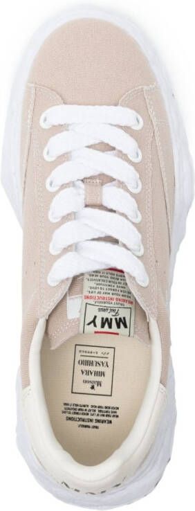 Maison Mihara Yasuhiro Charles sneakers met klittenband Beige