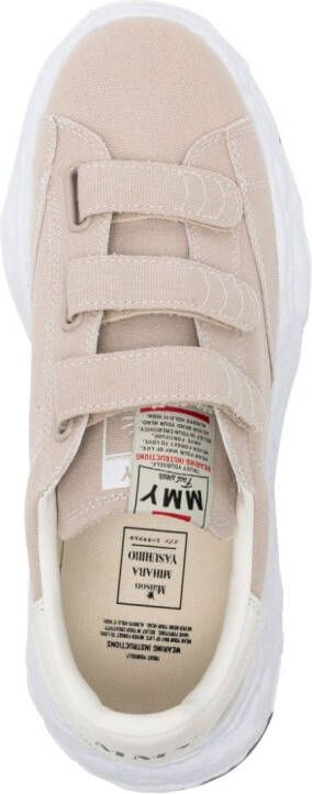 Maison MIHARA YASUHIRO Charles sneakers met klittenband Beige