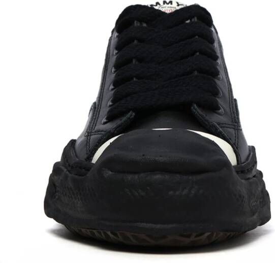 Maison MIHARA YASUHIRO Hank OG Sole leren sneakers Zwart