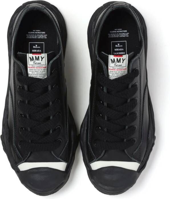 Maison MIHARA YASUHIRO Hank OG Sole leren sneakers Zwart
