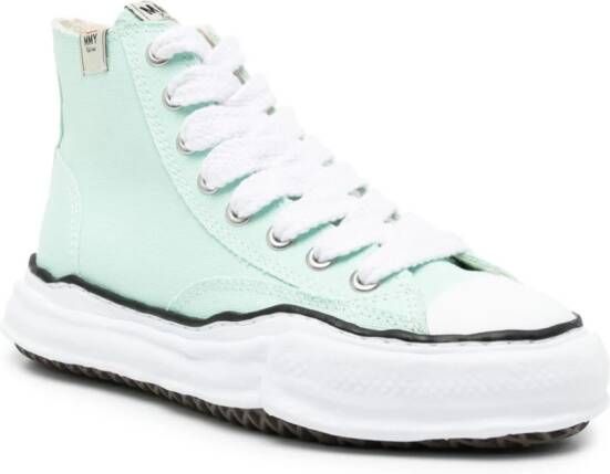 Maison MIHARA YASUHIRO Peterson katoenen-canvas sneakers Groen