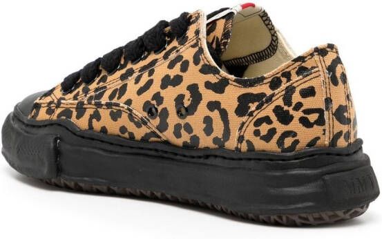 Maison MIHARA YASUHIRO Sneakers met luipaardprint Bruin
