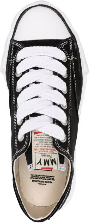 Maison MIHARA YASUHIRO Blakey sneakers met logopatch Zwart