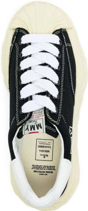 Maison MIHARA YASUHIRO Sneakers met gom-rubberen zool Zwart