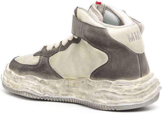 Maison Mihara Yasuhiro Wayne high-top sneakers Grijs