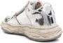 Maison Mihara Yasuhiro Wayne sneakers met metallic effect Zilver - Thumbnail 3