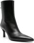 Maje 75mm Faymon leather ankle boots Zwart - Thumbnail 2