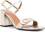 Maje Leren sandalen Goud - Thumbnail 2