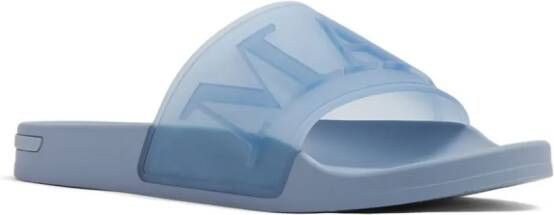 Mallet Semi-doorzichtige slippers Blauw