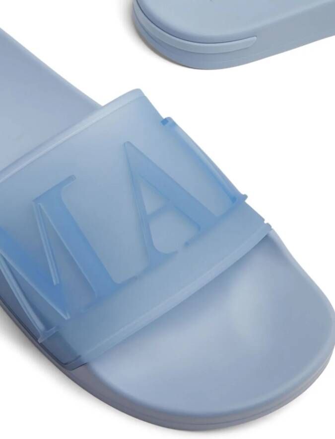 Mallet Semi-doorzichtige slippers Blauw