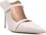 Malone Souliers 100mm Maureen leather mules Beige - Thumbnail 2