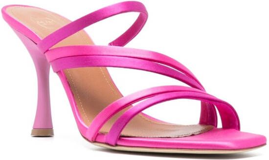 Malone Souliers Sandalen met bewerkte hak Roze