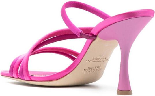 Malone Souliers Sandalen met bewerkte hak Roze