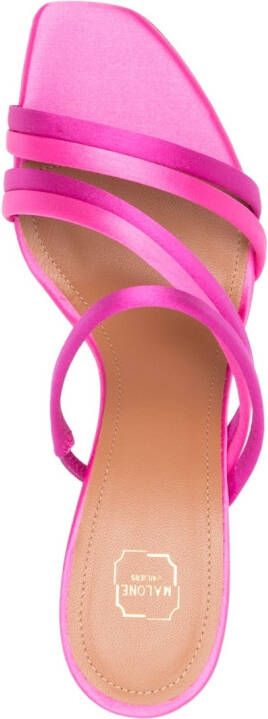 Malone Souliers Sandalen met bewerkte hak Roze