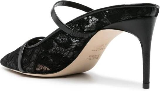 Malone Souliers 70mm Maureen lace mules Zwart