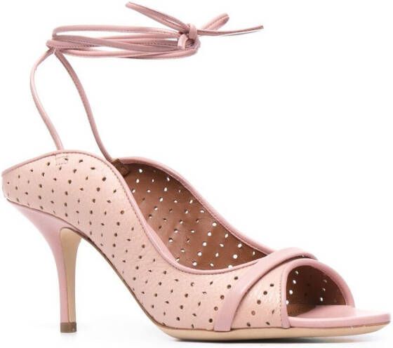 Malone Souliers Alba sandalen met gestrikte enkel Roze