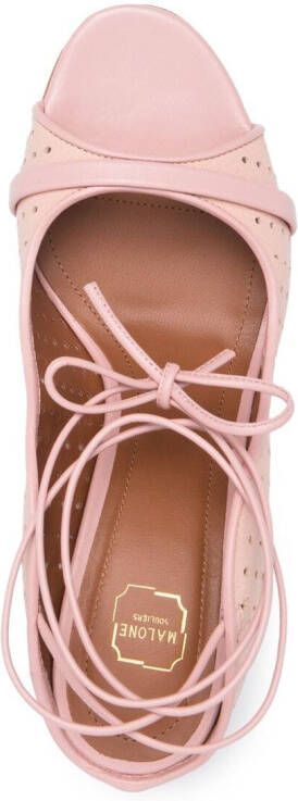 Malone Souliers Alba sandalen met gestrikte enkel Roze