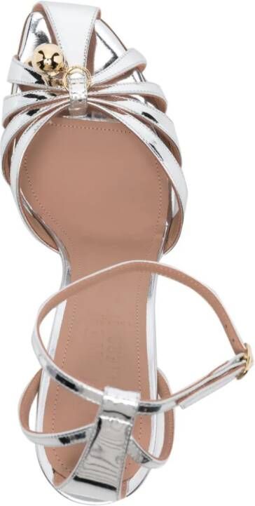 Malone Souliers Azzurra metallic sandalen Zilver