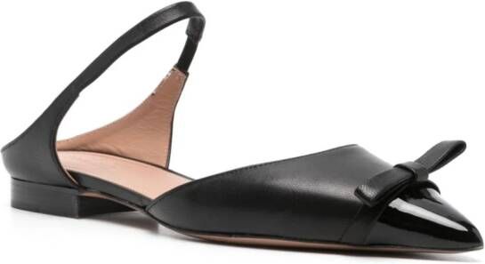 Malone Souliers Ballerina's met strik-detail Zwart