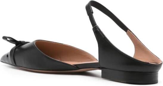 Malone Souliers Ballerina's met strik-detail Zwart