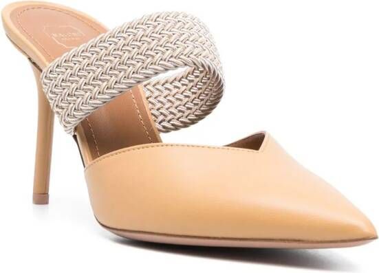 Malone Souliers Maisie leren muiltjes Beige