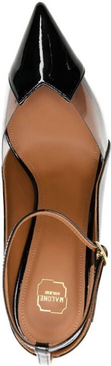 Malone Souliers Malia leren muiltjes Wit