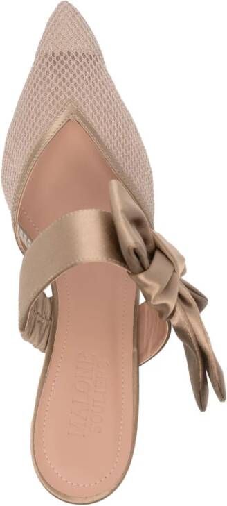 Malone Souliers Marie muiltjes met strik Beige