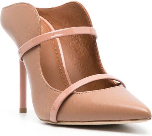 Malone Souliers Maureen muiltjes met puntige neus Beige
