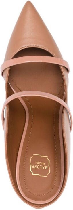 Malone Souliers Maureen muiltjes met puntige neus Beige