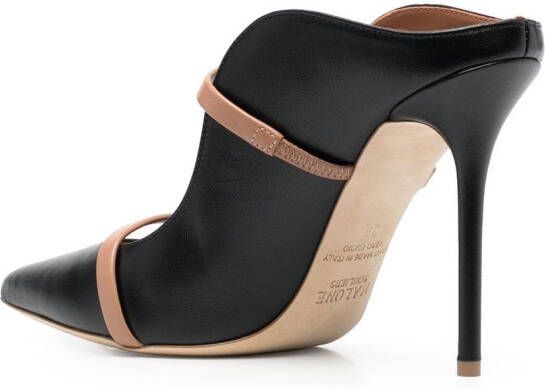 Malone Souliers 110 mm Maureen muiltjes met hak Zwart