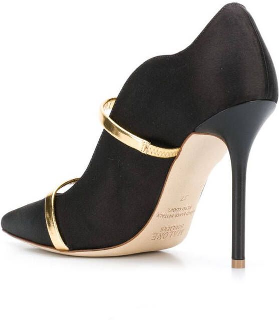 Malone Souliers 100 mm Maureen pumps Zwart