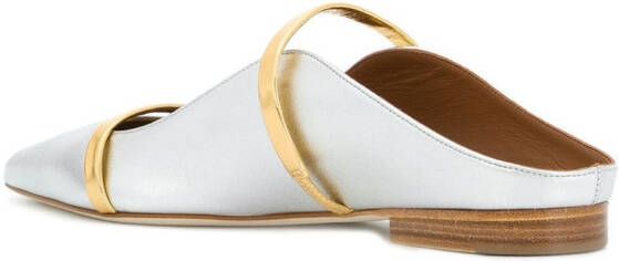 Malone Souliers Maureene pointed ballerina shoes Zilver