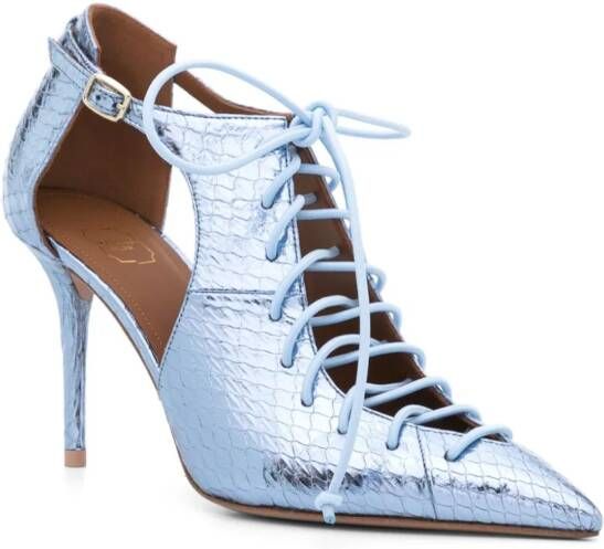 Malone Souliers Montana metallic pumps Blauw