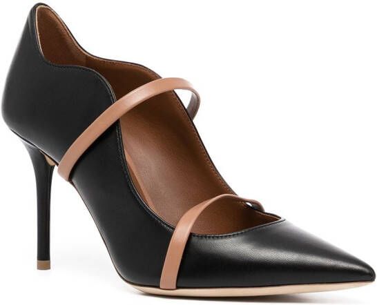 Malone Souliers Pumps met bandjes Zwart