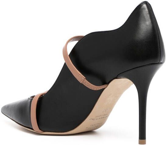Malone Souliers Pumps met bandjes Zwart