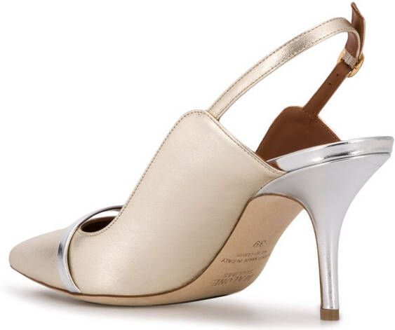 Malone Souliers Pumps met puntige neus Zilver