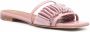 Malone Souliers Sandalen met gesmockt vlak Roze - Thumbnail 2