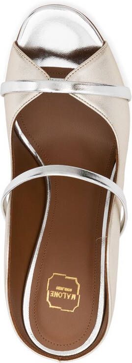 Malone Souliers Sandalen met open neus Zilver