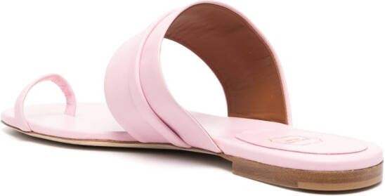 Malone Souliers Slide leren sandalen Roze