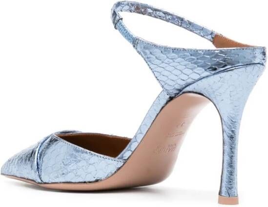 Malone Souliers Una metallic muiltjes Blauw