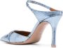 Malone Souliers Una metallic muiltjes Blauw - Thumbnail 3