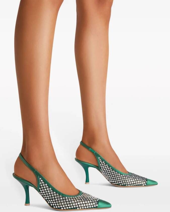 Malone Souliers Vesper pumps verfraaid met kristallen Groen