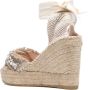 Manebi Capri Natural sandalen met hak Beige - Thumbnail 3