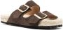 Manebi Espadrilles met dubbele gesp Bruin - Thumbnail 2