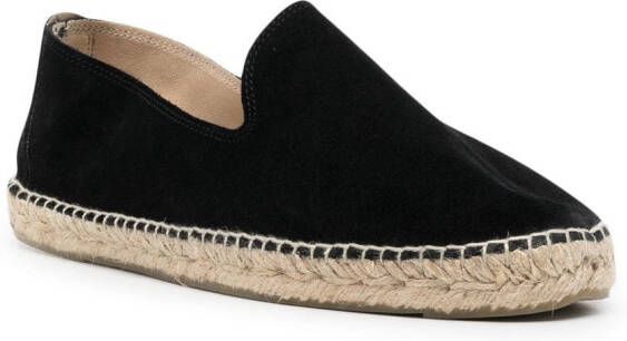 Manebi Espadrilles met gesplitste neus Zwart