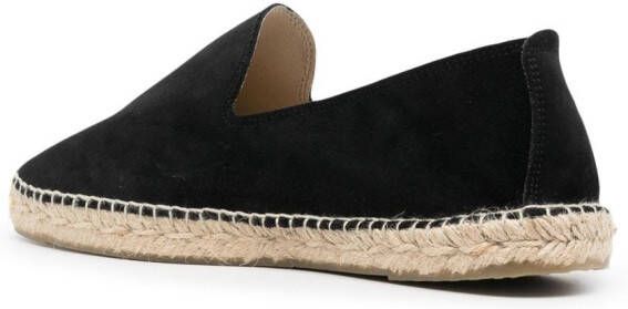 Manebi Espadrilles met gesplitste neus Zwart