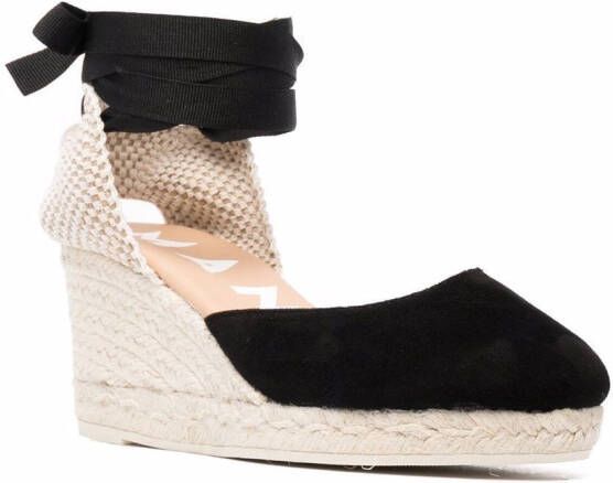 Manebi 75 mm espadrilles Zwart
