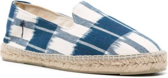 Manebi Espadrilles met tie-dye print Blauw