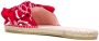 Manebi Gestrikte slippers Rood - Thumbnail 3