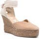 Manebi Hamptons 110 mm espadrilles met sleehak Beige - Thumbnail 2